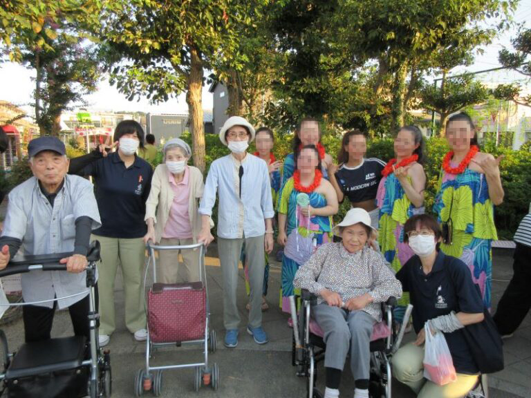 静岡市葵区老人ホーム_竜南夏祭り