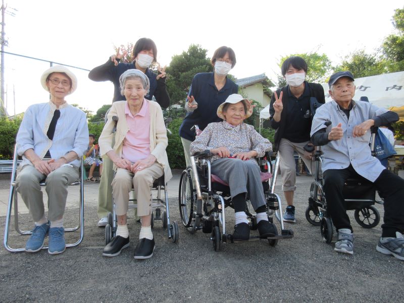 静岡市葵区老人ホーム_竜南夏祭り