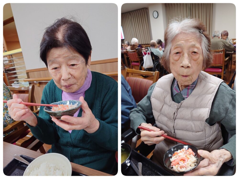 藤枝市老人ホーム＿イベント食カニ祭